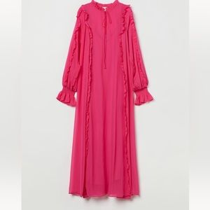 H&M maxi pink dress